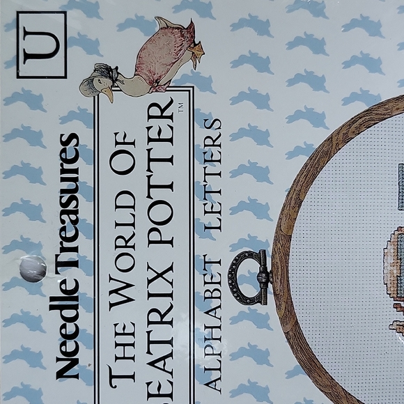 Beatrix Potter Needle Treasures Letter 'U' Counted Cross Stitch Kit 1993 NEW - Picture 8 of 12